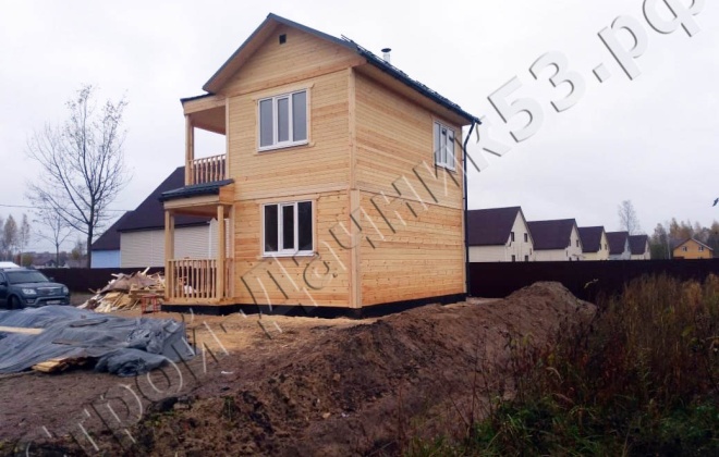 2 Брусовая баня Б-49 6×6, 73.6 м², Ленинградская область, Кировский район, Город Шлиссельбург (4)